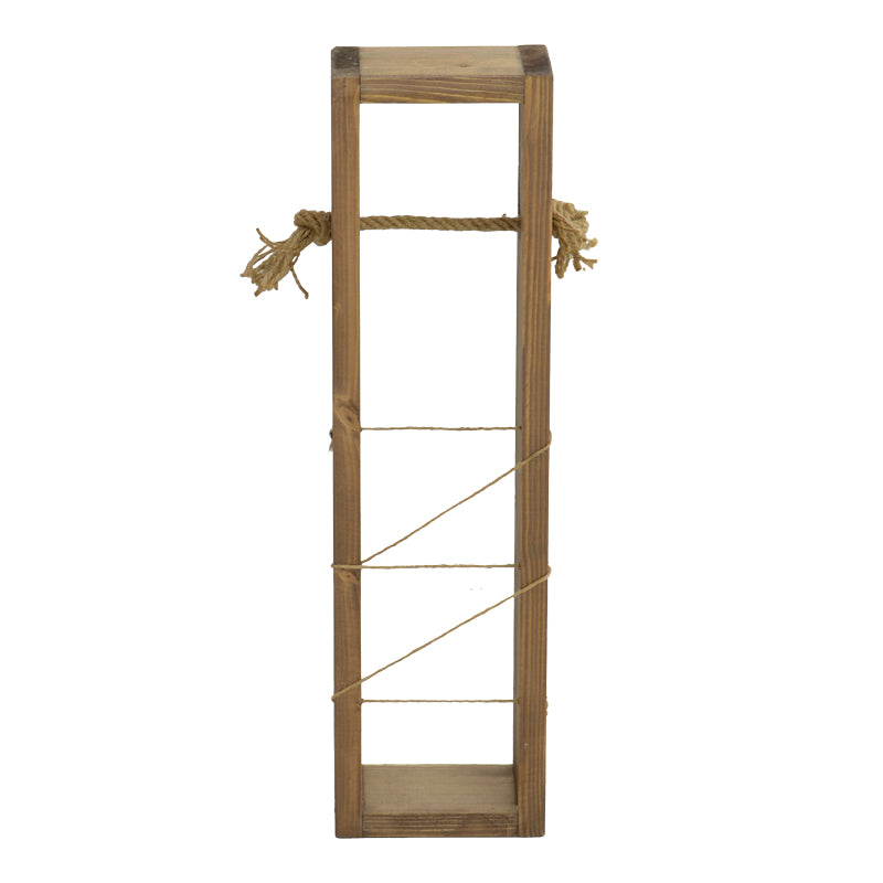 Επιδαπέδια χαρτοθήκη μπάνιου Culo pakoworld σε καρυδί απόχρωση 10x10x60εκ - Hippiehome.gr