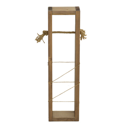 Επιδαπέδια χαρτοθήκη μπάνιου Culo pakoworld σε καρυδί απόχρωση 10x10x60εκ - Hippiehome.gr