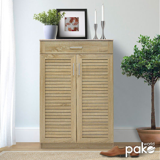 Παπουτσοθήκη-ντουλάπι SANTE pakoworld 20 ζεύγων χρώμα sonoma 80x37x123εκ - Hippiehome.gr