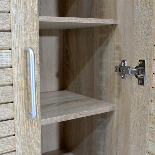 Παπουτσοθήκη-ντουλάπα SANTE pakoworld 21 ζεύγων χρώμα sonoma 60x37x183εκ - Hippiehome.gr