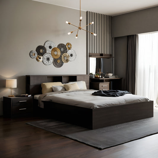 Κρεβάτι OLYMPUS pakoworld χρώμα wenge 160x200εκ - Hippiehome.gr