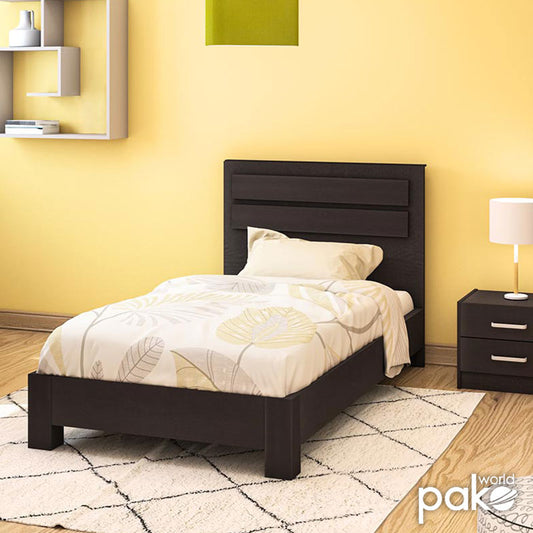 Κρεβάτι μονό OLYMPUS pakoworld σε χρώμα wenge 100x200εκ - Hippiehome.gr
