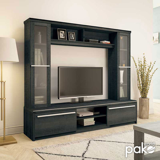 Σύνθετο σαλονιού Chico TV pakoworld χρώμα embony oak 180.5x40x158εκ - Hippiehome.gr