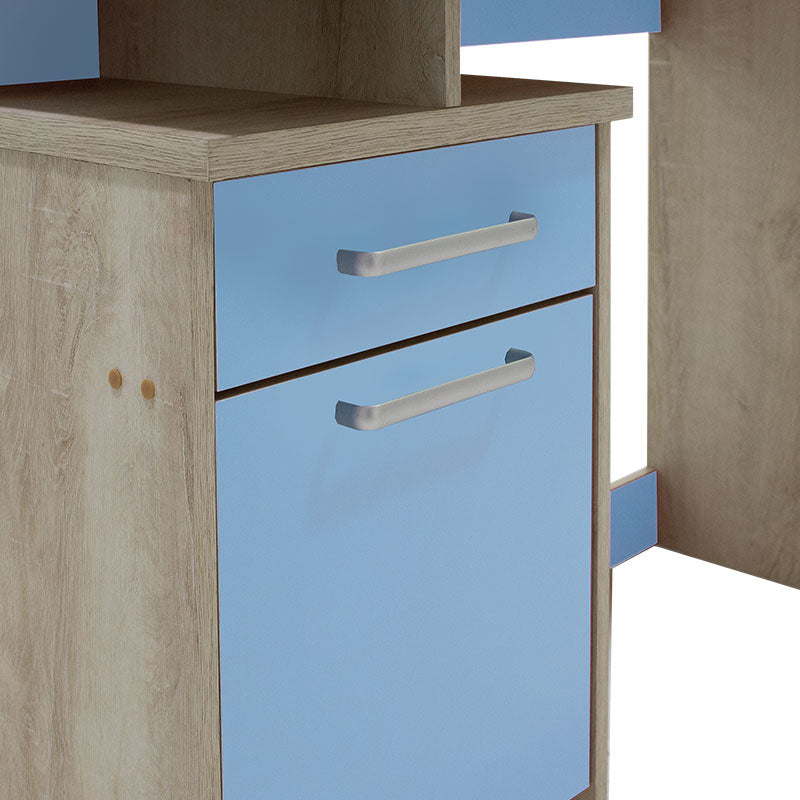 Γραφείο εργασίας Looney pakoworld χρώμα castillo-μπλε 100x55x75εκ - Hippiehome.gr