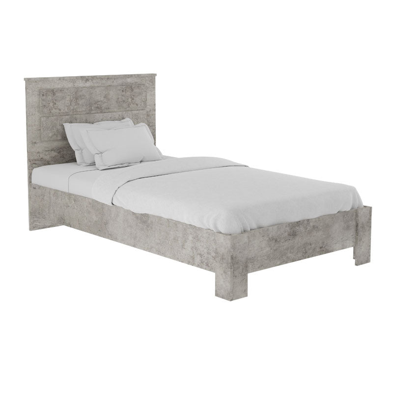 Κρεβάτι μονό OLYMPUS pakoworld σε χρώμα antique ανθρακί 100x200εκ - Hippiehome.gr