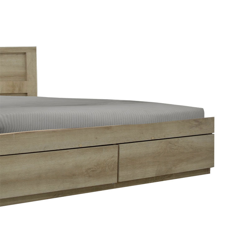 Κρεβάτι Olympus pakoworld με συρτάρι castillo-oak 140x200εκ - Hippiehome.gr