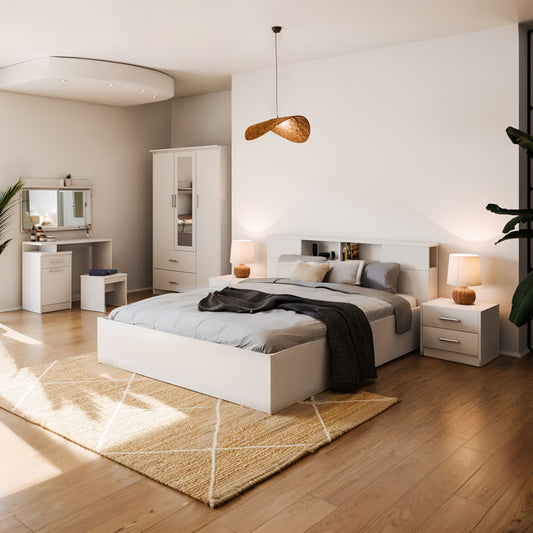 Κρεβάτι OLYMPUS pakoworld σε λευκή απόχρωση 160x200εκ - Hippiehome.gr