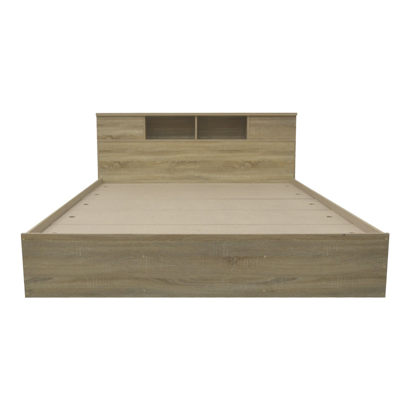 Κρεβάτι διπλό OLYMPUS pakoworld σε sonoma απόχρωση 160x200εκ - Hippiehome.gr