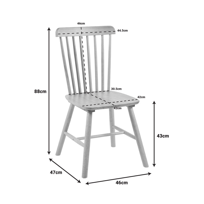 Καρέκλα Melia pakoworld rubberwood σε μαύρη απόχρωση 45x51x87εκ - Hippiehome.gr
