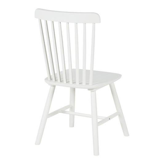 Καρέκλα Melia pakoworld rubberwood σε λευκή απόχρωση 45x51x87εκ - Hippiehome.gr