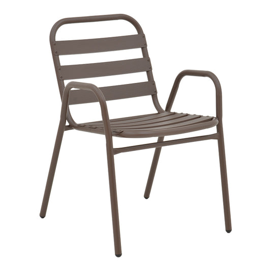 Τραπεζαρία Watson-Sussie pakoworld σετ 3τεμ μέταλλο καφέ-γυαλί 70x70x70εκ - Hippiehome.gr