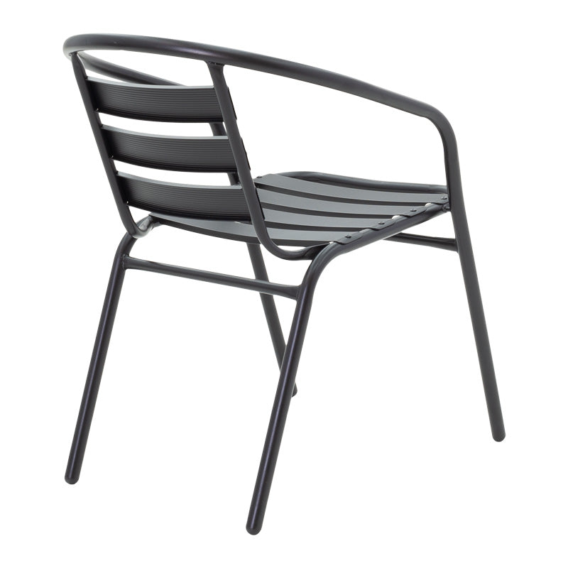 Τραπεζαρία Vergo-Tade pakoworld 3τεμ μαύρο μέταλλο Φ60x70εκ - Hippiehome.gr