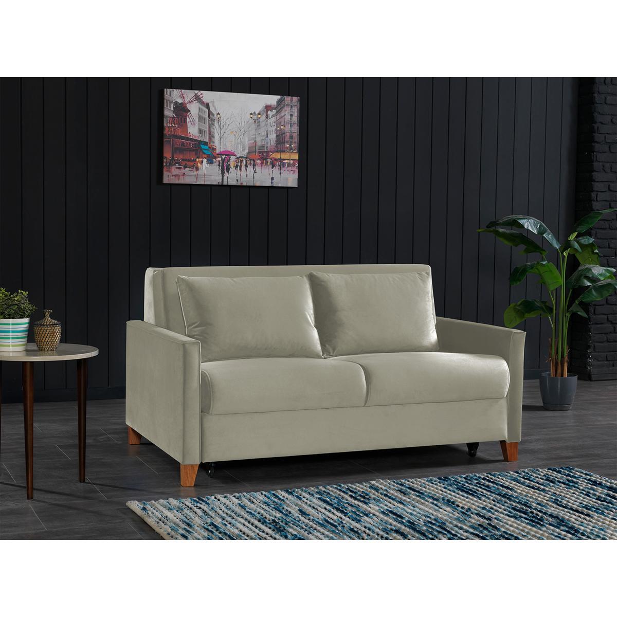 Καναπές Κρεβάτι Διθέσιος ArteLibre LIAM Μπεζ 164x111x90cm - Hippiehome.gr