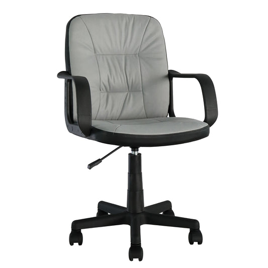 Καρέκλα Γραφείου ArteLibre THISVI Γκρι/Μαύρο Ύφασμα/PVC 56x57x85-97cm - Hippiehome.gr