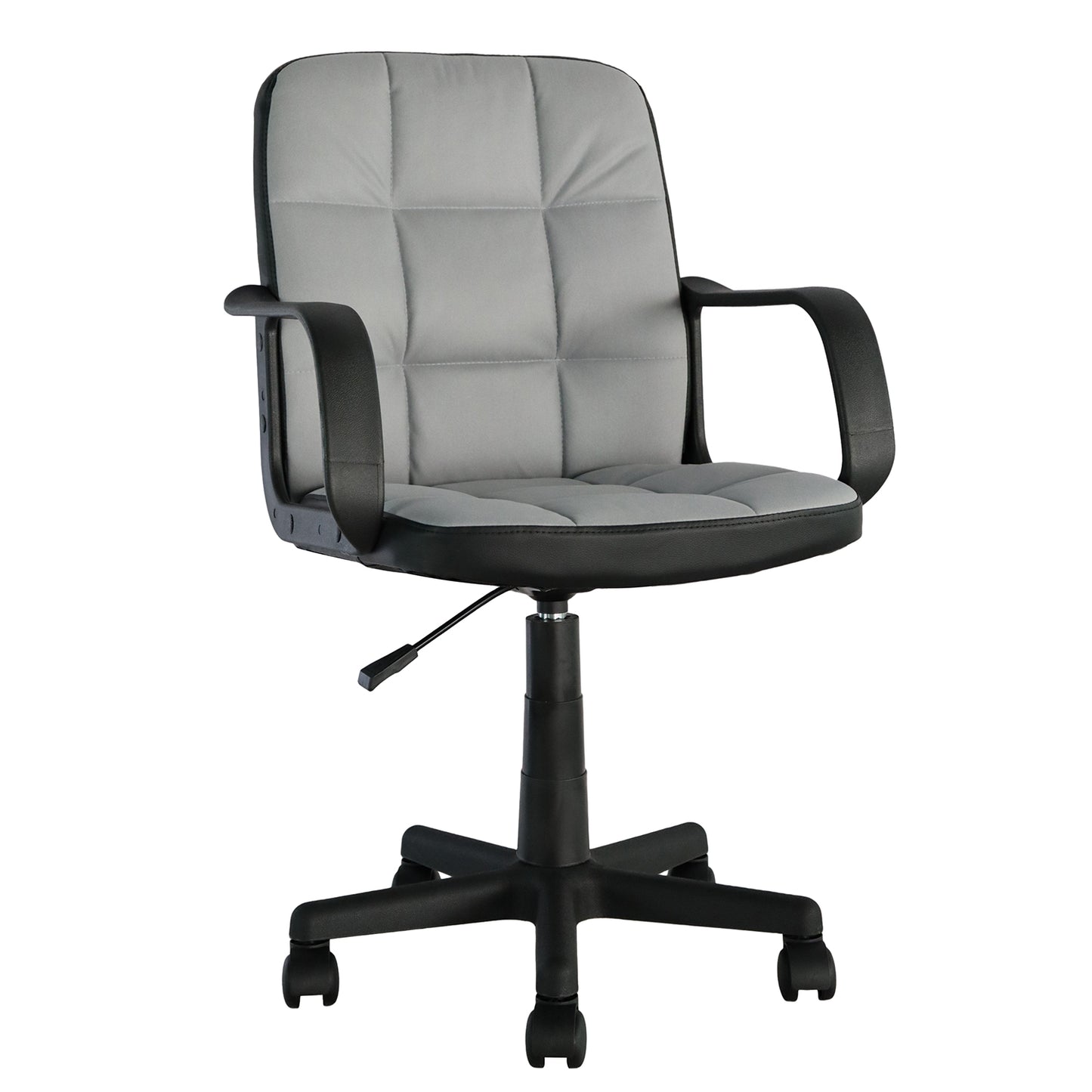 Καρέκλα Γραφείου ArteLibre ASPIS Γκρι/Μαύρο Ύφασμα/PVC 56x57x85-97cm - Hippiehome.gr