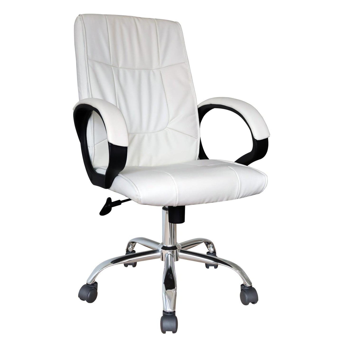 Καρέκλα Γραφείου Διευθυντή ArteLibre TURNER Λευκό PVC 50x69x118.5cm - Hippiehome.gr