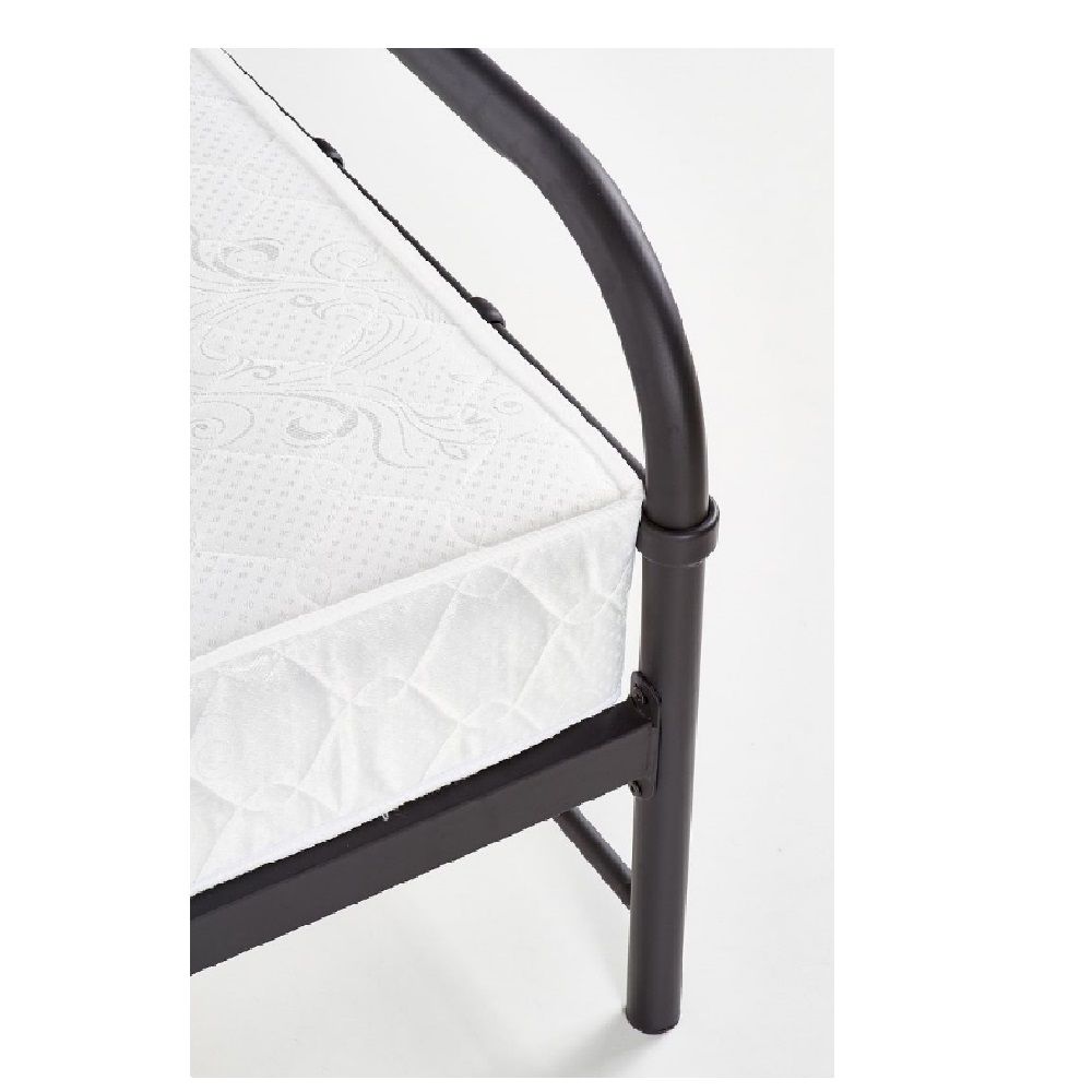 Κρεβάτι ArteLibre LIBERTY Μεταλλικό Sandy Black 209x124x93cm (Στρώμα 120x200cm) - Hippiehome.gr