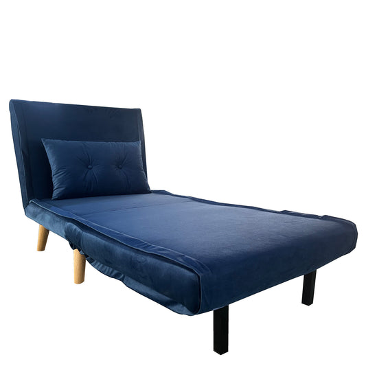 Πολυθρόνα ArteLibre ALFHARD Μπλε Ύφασμα 77x80x79cm - Hippiehome.gr