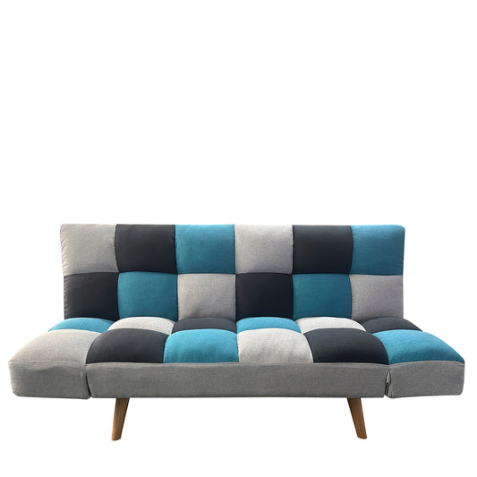 Καναπές Κρεβάτι Τριθέσιος ArteLibre ELVINA Πολύχρωμο Ύφασμα 182x82x88cm - Hippiehome.gr