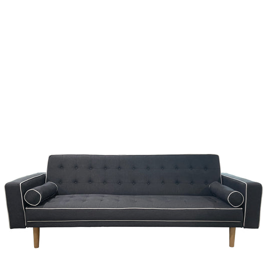 Καναπές Κρεβάτι Τριθέσιος ArteLibre AUBREY Γκρι Ύφασμα 224x88x84cm - Hippiehome.gr