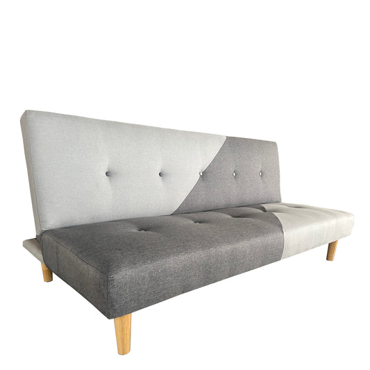 Καναπές Κρεβάτι Τριθέσιος ArteLibre NERISSA Αποχρώσεις Γκρι Ύφασμα 178x87x78cm - Hippiehome.gr