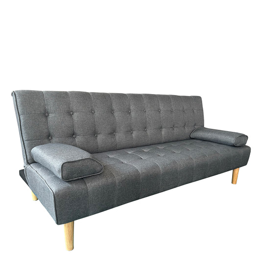 Καναπές Κρεβάτι Τριθέσιος ArteLibre ELFREDA Γκρι Ύφασμα 188x83x83cm - Hippiehome.gr