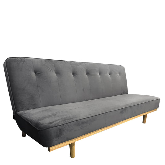 Καναπές Κρεβάτι Τριθέσιος ArteLibre CELESTE Γκρι Ύφασμα 193x85x88cm - Hippiehome.gr