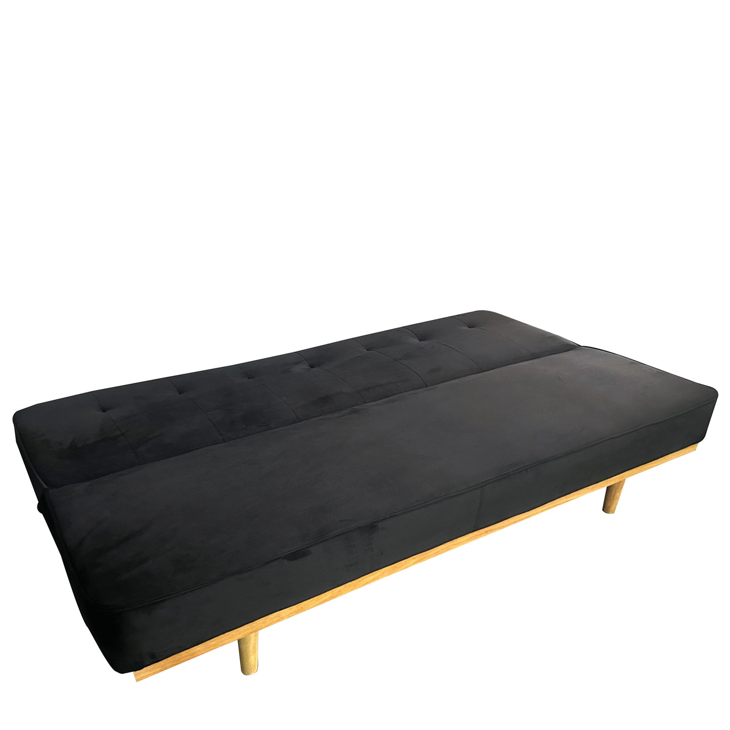 Καναπές Κρεβάτι Τριθέσιος ArteLibre CELESTE Μαύρο Ύφασμα 193x85x88cm - Hippiehome.gr