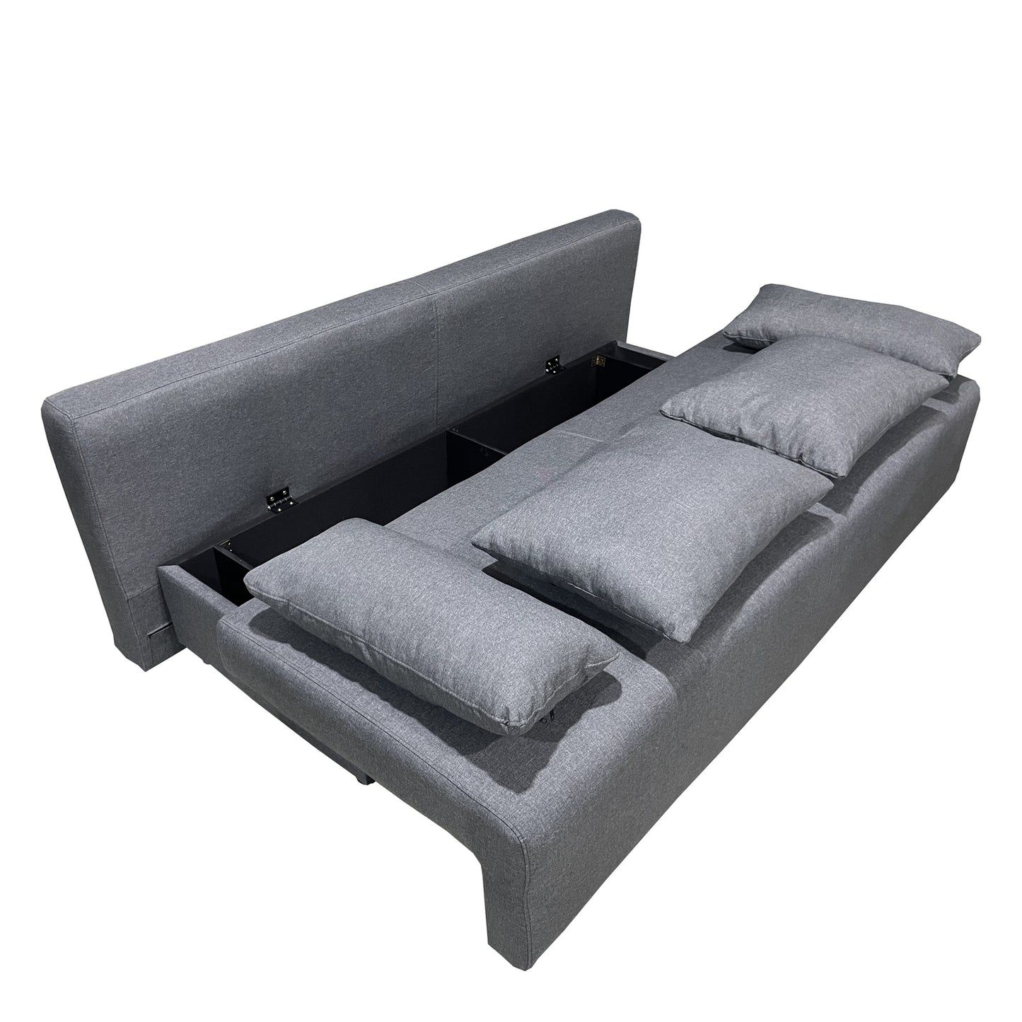 Καναπές Κρεβάτι Τριθέσιος ArteLibre URBAN LOUNGE 3S Γκρι Ύφασμα 194x93x72cm - Hippiehome.gr