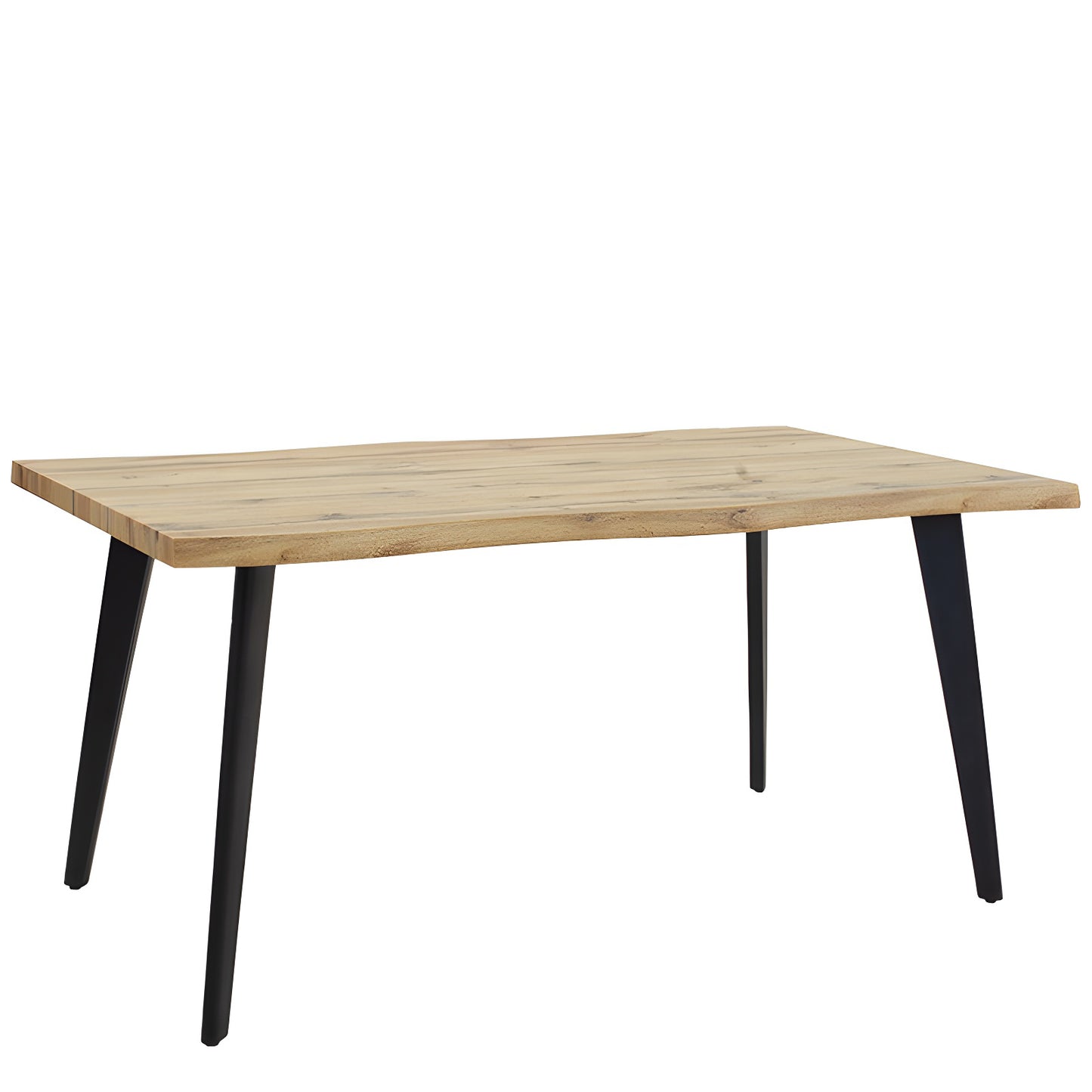 Τραπέζι Τραπεζαρίας ArteLibre AMADORA Φυσικό/Μαύρο Μοριοσανίδα/PVC/Μέταλλο 120x80x75cm - Hippiehome.gr