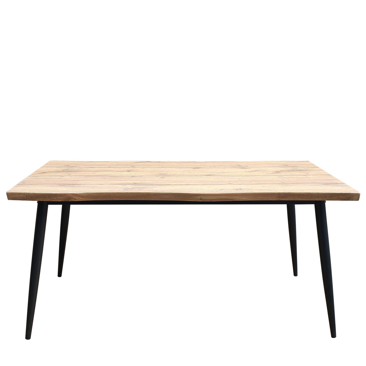 Τραπέζι Τραπεζαρίας ArteLibre AMADORA Φυσικό/Μαύρο Μοριοσανίδα/Μέταλλο 160x80x75cm - Hippiehome.gr