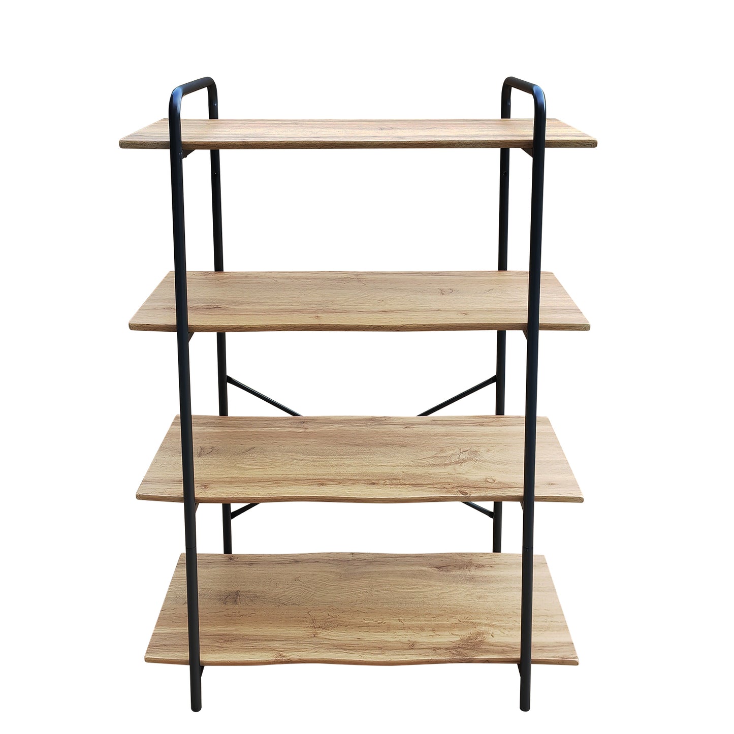 Ραφιέρα ArteLibre AMORA Φυσικό/Μαύρο MDF/Μέταλλο 80x34x112cm - Hippiehome.gr