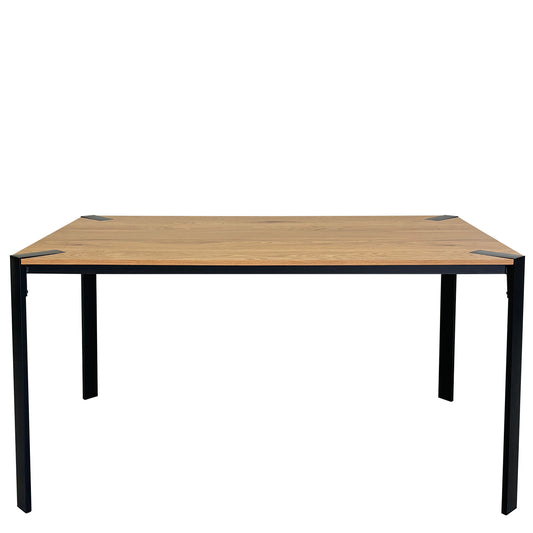 Τραπέζι Τραπεζαρίας ArteLibre KENYI Φυσικό Μοριοσανίδα/Μέταλλο 140x80x75cm - Hippiehome.gr