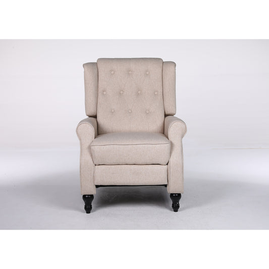 Πολυθρόνα Ανακλινόμενη ArteLibre ALNAIR Μπεζ Ύφασμα 78x85x104cm - Hippiehome.gr