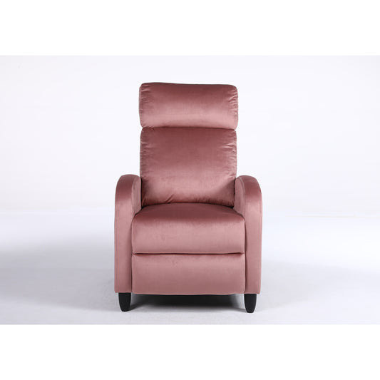Πολυθρόνα Ανακλινόμενη ArteLibre ATRIA Σάπιο Μήλο Βελούδο 67.5x90x104cm - Hippiehome.gr