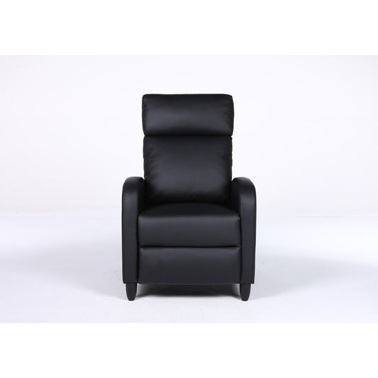 Πολυθρόνα Ανακλινόμενη ArteLibre ATRIA Μαύρο PU 67.5x90x104cm - Hippiehome.gr