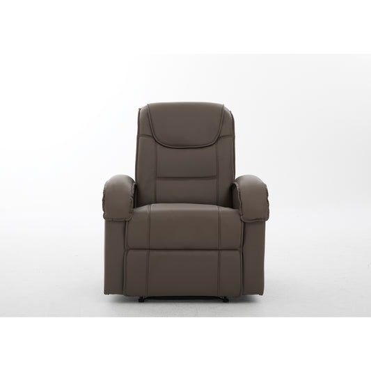 Πολυθρόνα Ανακλινόμενη ArteLibre CELAENO Καφέ PU 80x96x97cm - Hippiehome.gr
