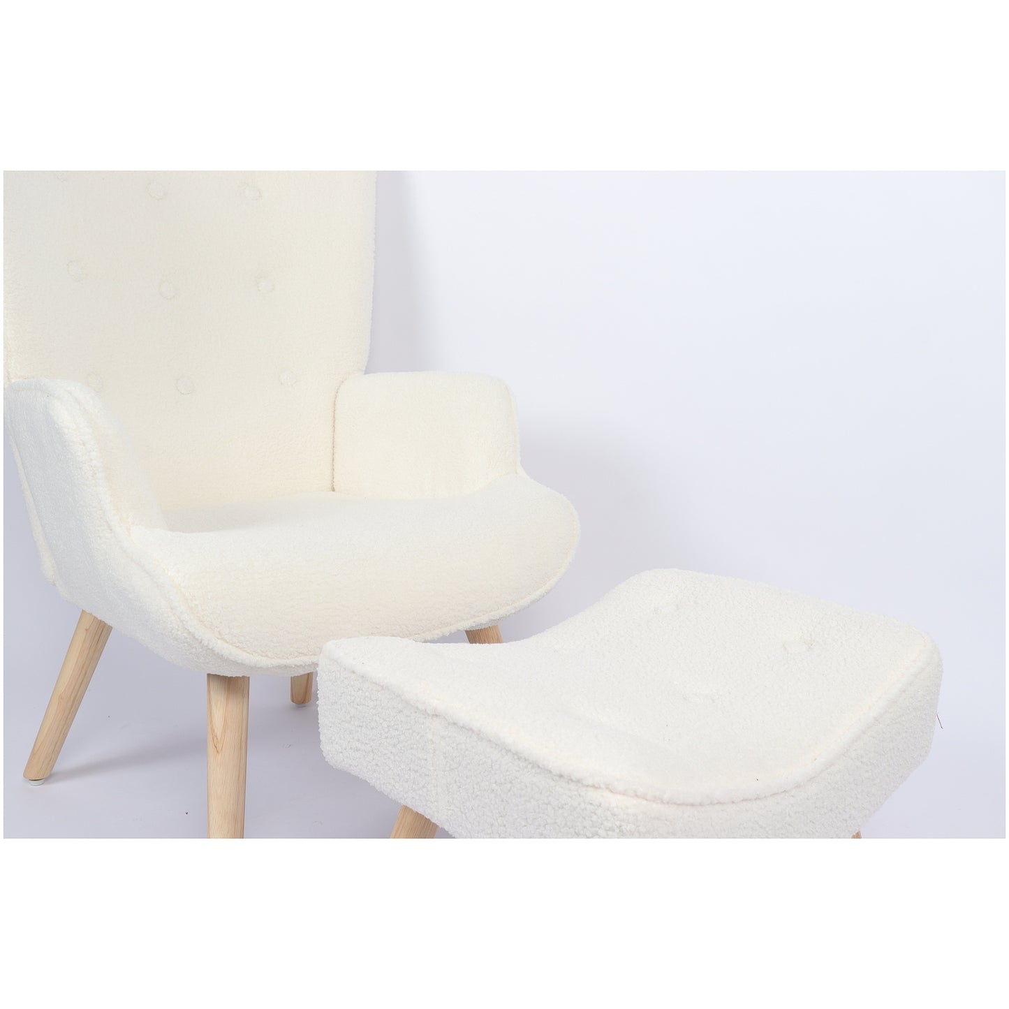 Πολυθρόνα ArteLibre AMARANTHUS Με Υποπόδιο Μπεζ 98x70x77cm - Hippiehome.gr