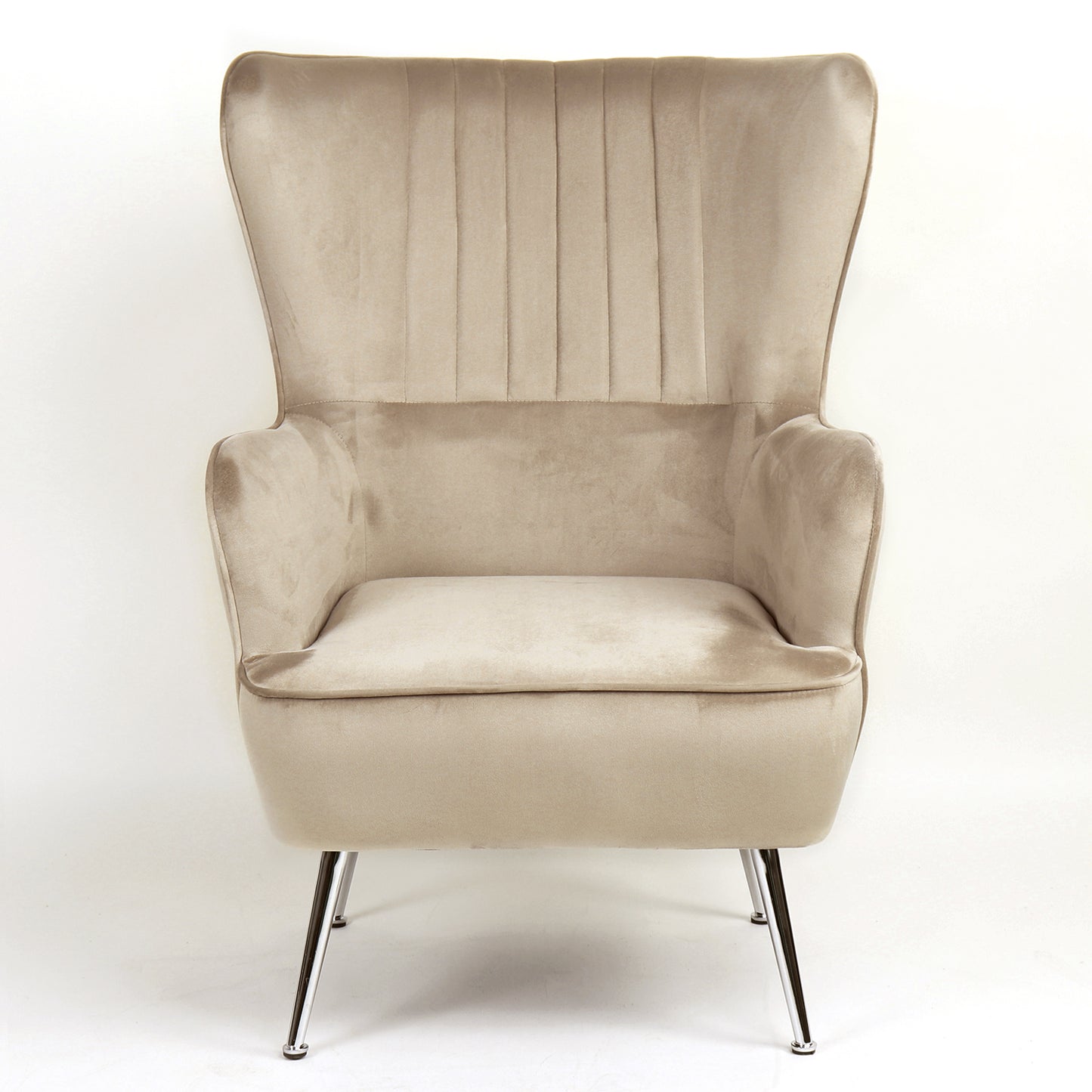 Πολυθρόνα ArteLibre VITTORIA Καφέ Βελούδο 76x79x101cm - Hippiehome.gr