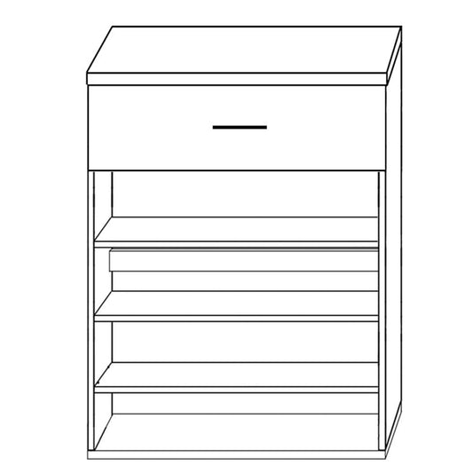 Παπουτσοθήκη ArteLibre MANU Γκρι Μοριοσανίδα/Μελαμίνη 80x33x100cm - Hippiehome.gr