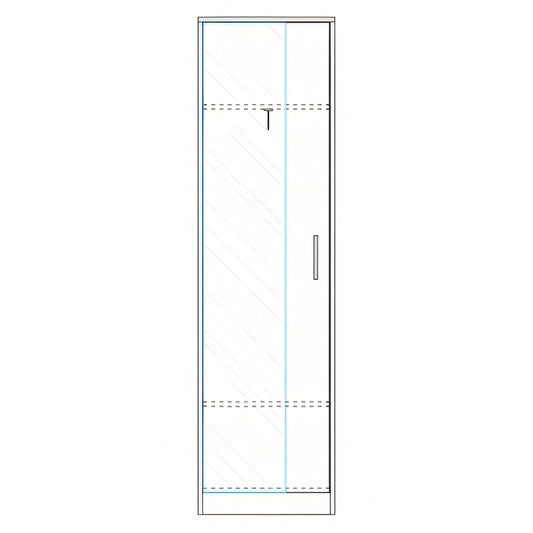 Ντουλάπα ArteLibre KINE Φυσικό Μοριοσανίδα 60x40x180cm - Hippiehome.gr