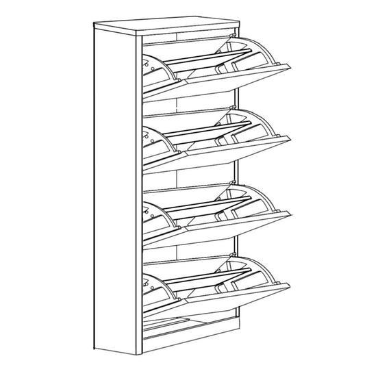 Παπουτσοθήκη ArteLibre LYKKE Καφέ Μοριοσανίδα/Μελαμίνη 50x24x148cm - Hippiehome.gr