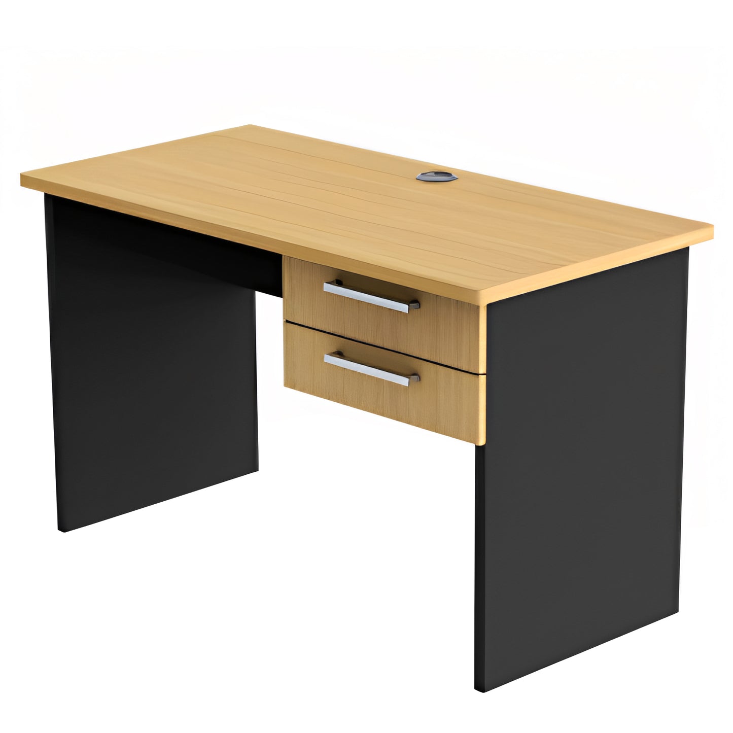 Γραφείο Επαγγελματικό ArteLibre EGLANTINE Φυσικό/Ανθρακί Μοριοσανίδα 120x60x75cm - Hippiehome.gr