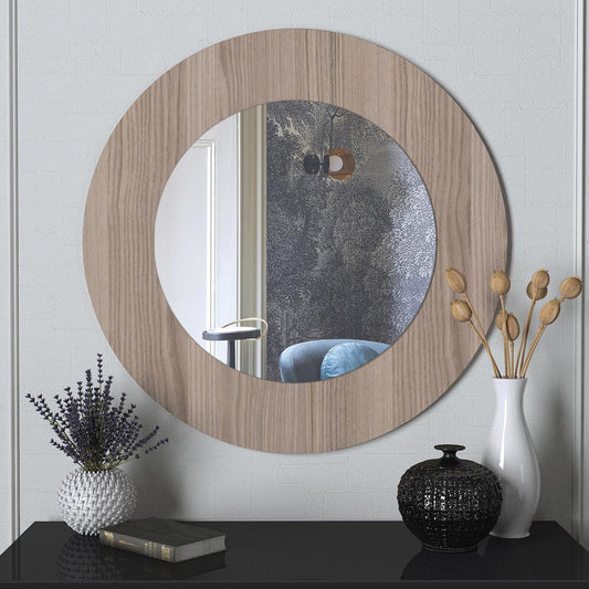 Καθρέπτης Τοίχου ArteLibre AASI Cordoba Μοριοσανίδα/Γυαλί 90x90cm - Hippiehome.gr