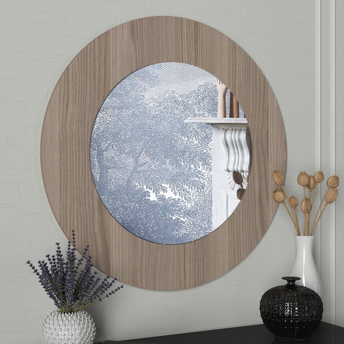 Καθρέπτης Τοίχου ArteLibre AASI Cordoba Μοριοσανίδα/Γυαλί 90x90cm - Hippiehome.gr