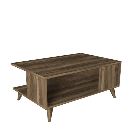 Τραπεζάκι Σαλονιού ArteLibre ALONISOS Καρυδί Μοριοσανίδα/Μελαμίνη 90x60x39cm - Hippiehome.gr