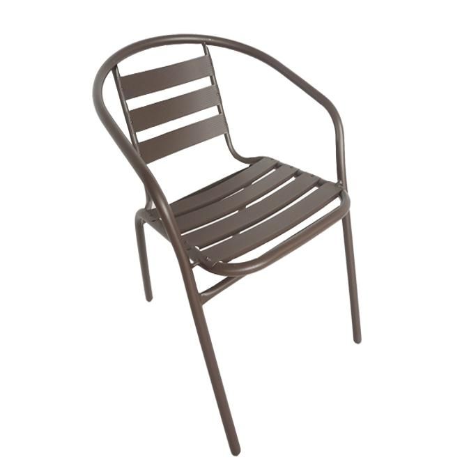 Πολυθρόνα Μεταλλική ArteLibre Uranus Καφέ 54x62x74cm - Hippiehome.gr
