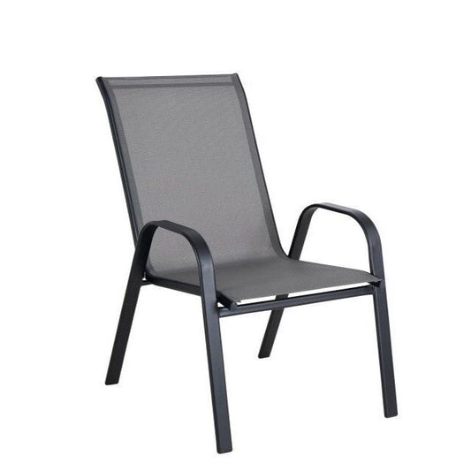 Πολυθρόνα Μεταλλική ArteLibre Neptune Γκρι/Μαύρο 55x75x95cm - Hippiehome.gr