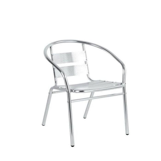 Πολυθρόνα ArteLibre Αλουμινίου Titan Ασημί 54x56x74cm - Hippiehome.gr