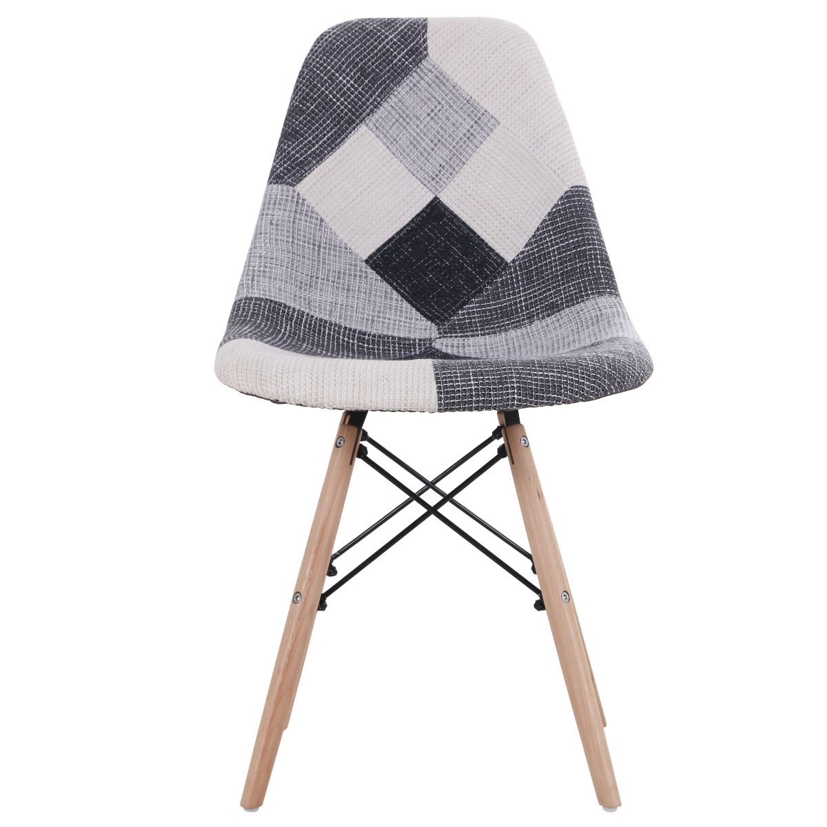 Καρέκλα ArteLibre CORYLOUS Patchwork Ύφασμα/Ξύλο 51x46x82cm - Hippiehome.gr